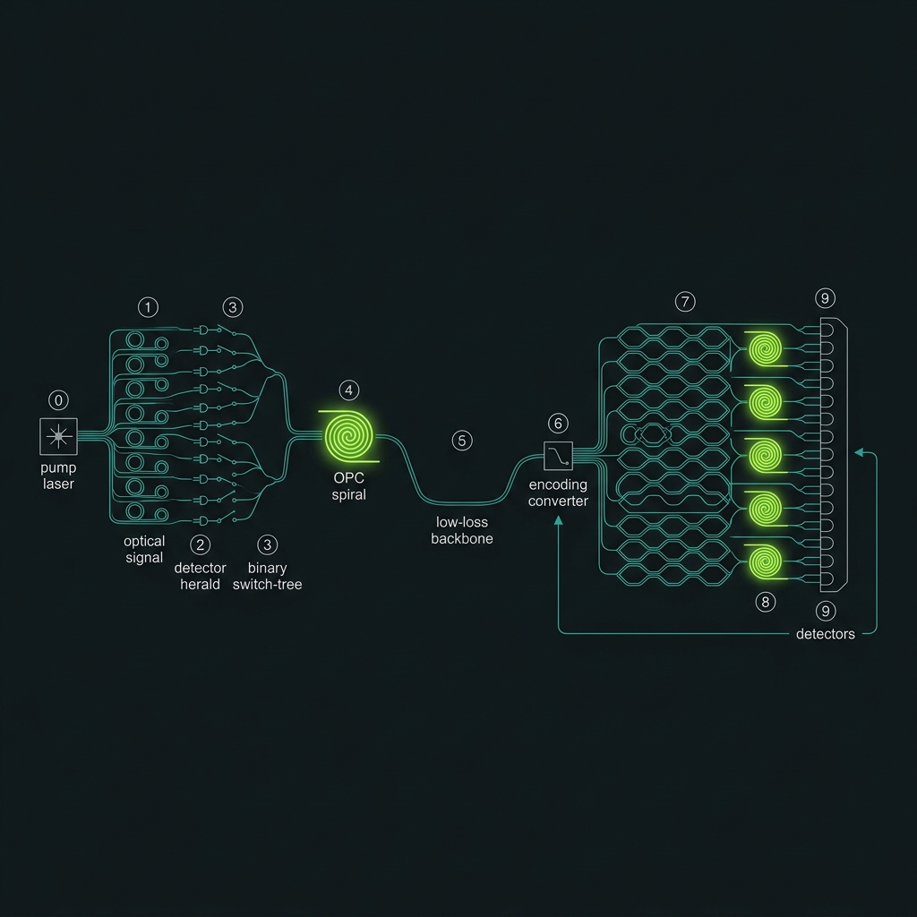 Photon journey chip floorplan