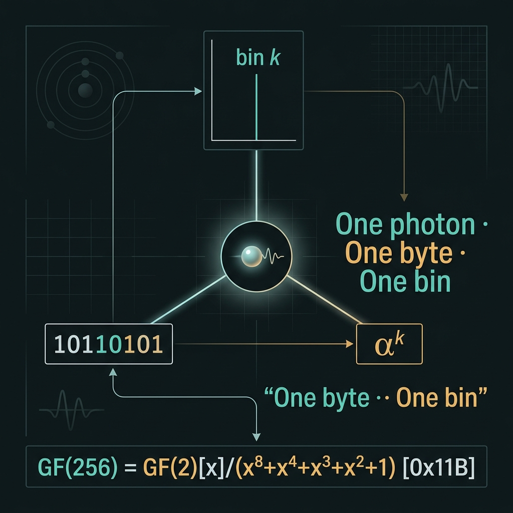 GF(256) byte-to-bin isomorphism