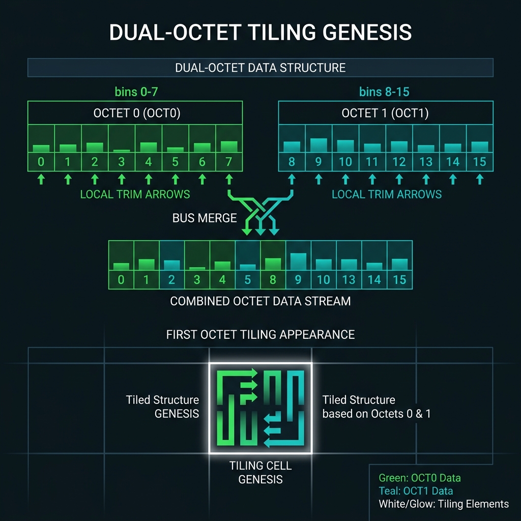 Dual-octet OCT0 OCT1 tiling genesis