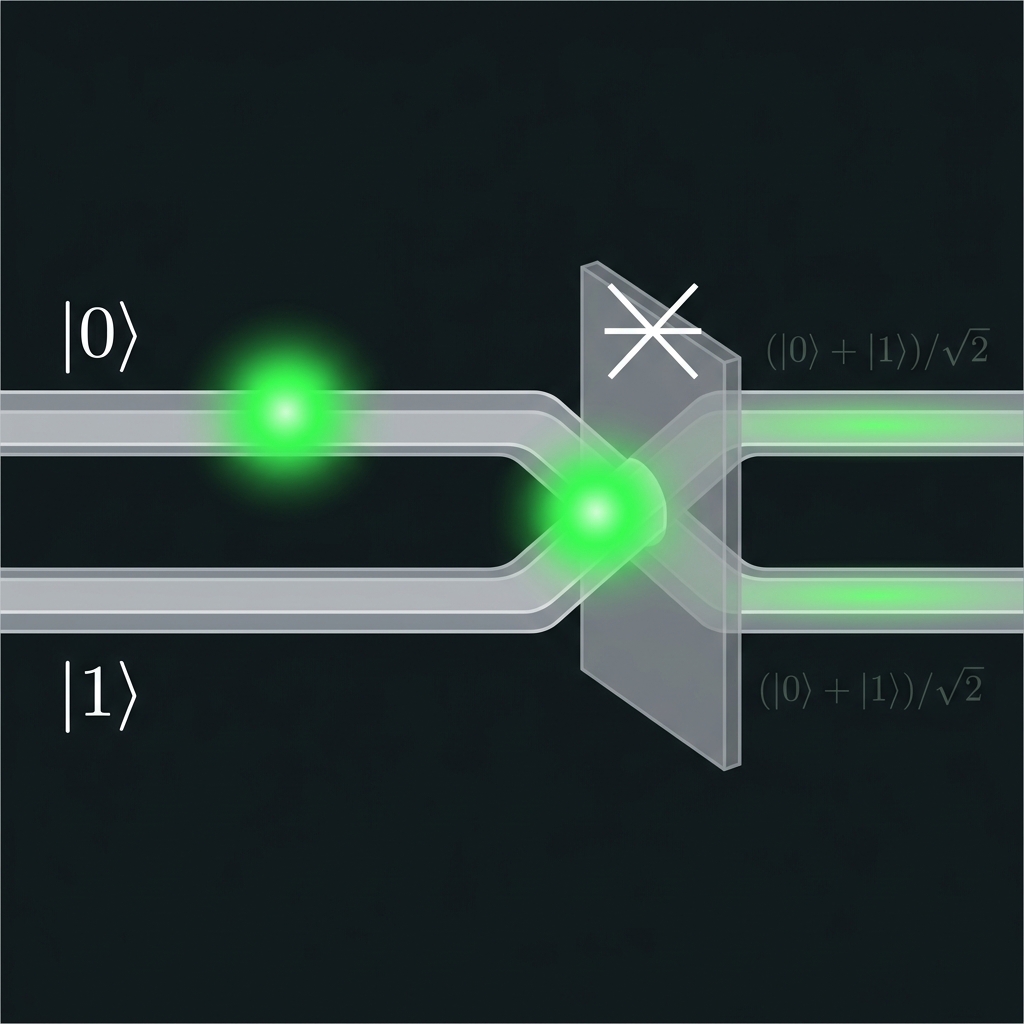 Dual-rail Bloch sphere and Si₃N₄ waveguide pair cross-section