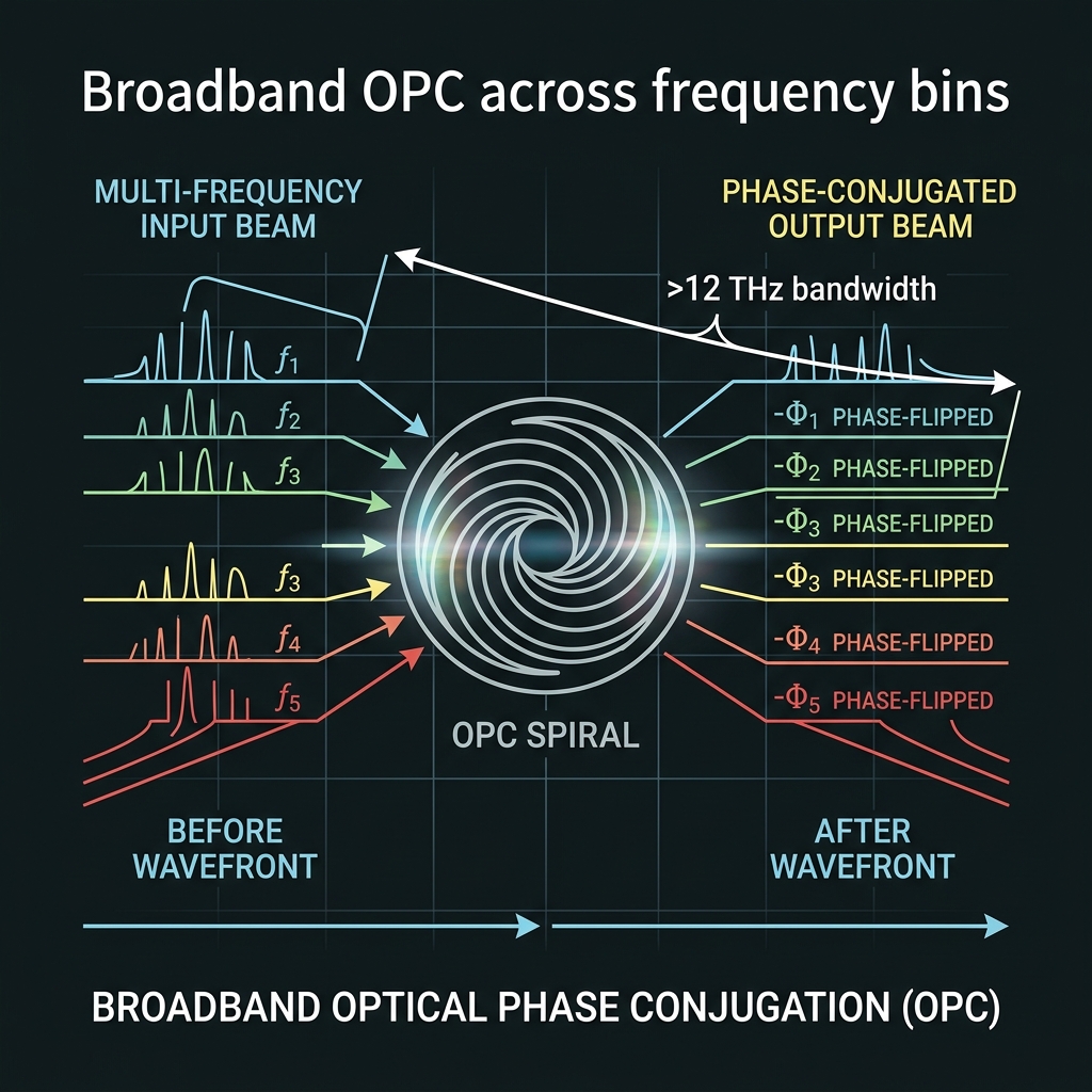 OPC phase conjugation across all frequency bins